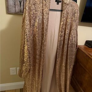 Lane Bryant Gold Sequin Jacket